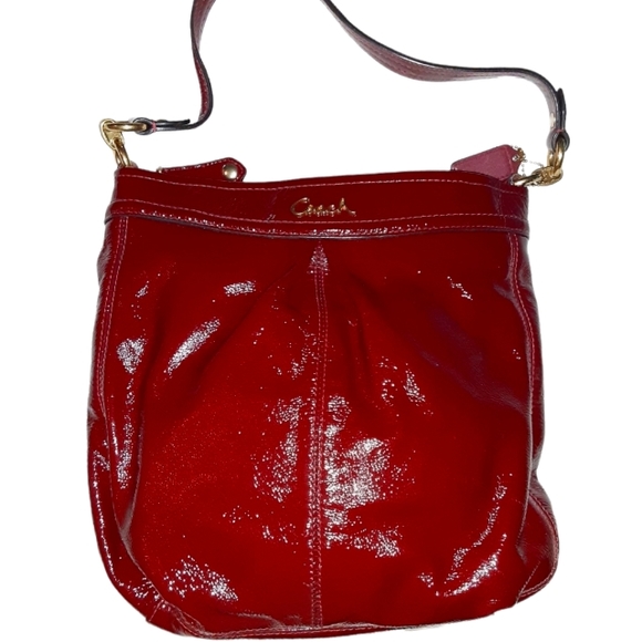 Coach Bags Red Leather Coach Bag Poshmark